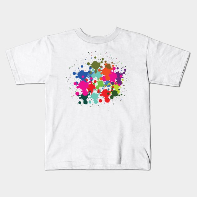 Color Splash Design BY OverView. Kids T-Shirt by OverView